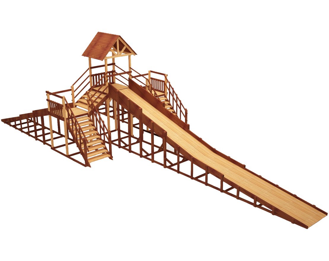 Зимняя горка ЗИМА 11 Савушка (скаты 6+6+12 м)