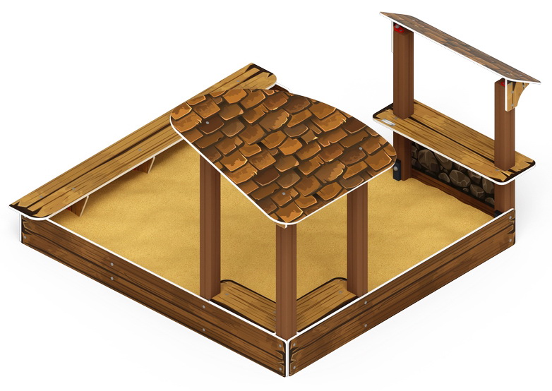 Песочный дворик (Коричневый) ИО 6.01.01-02