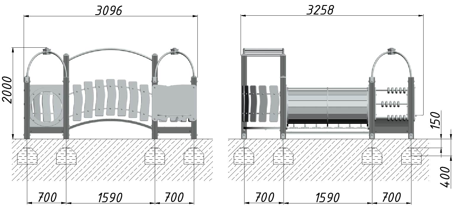 Детский игровой комплекс ZION Енот (КД005)