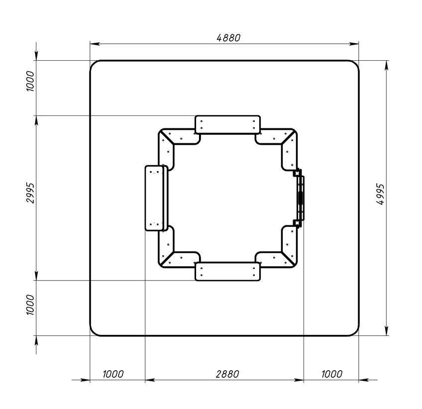 ТЕРЕМОК песочный дворик (Коричневый) ИО 6.01.04-02