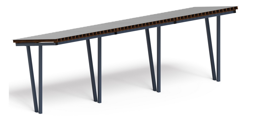 Пергола Тент (наклонная) МФ 77.03.03 /с поликарбонатом/