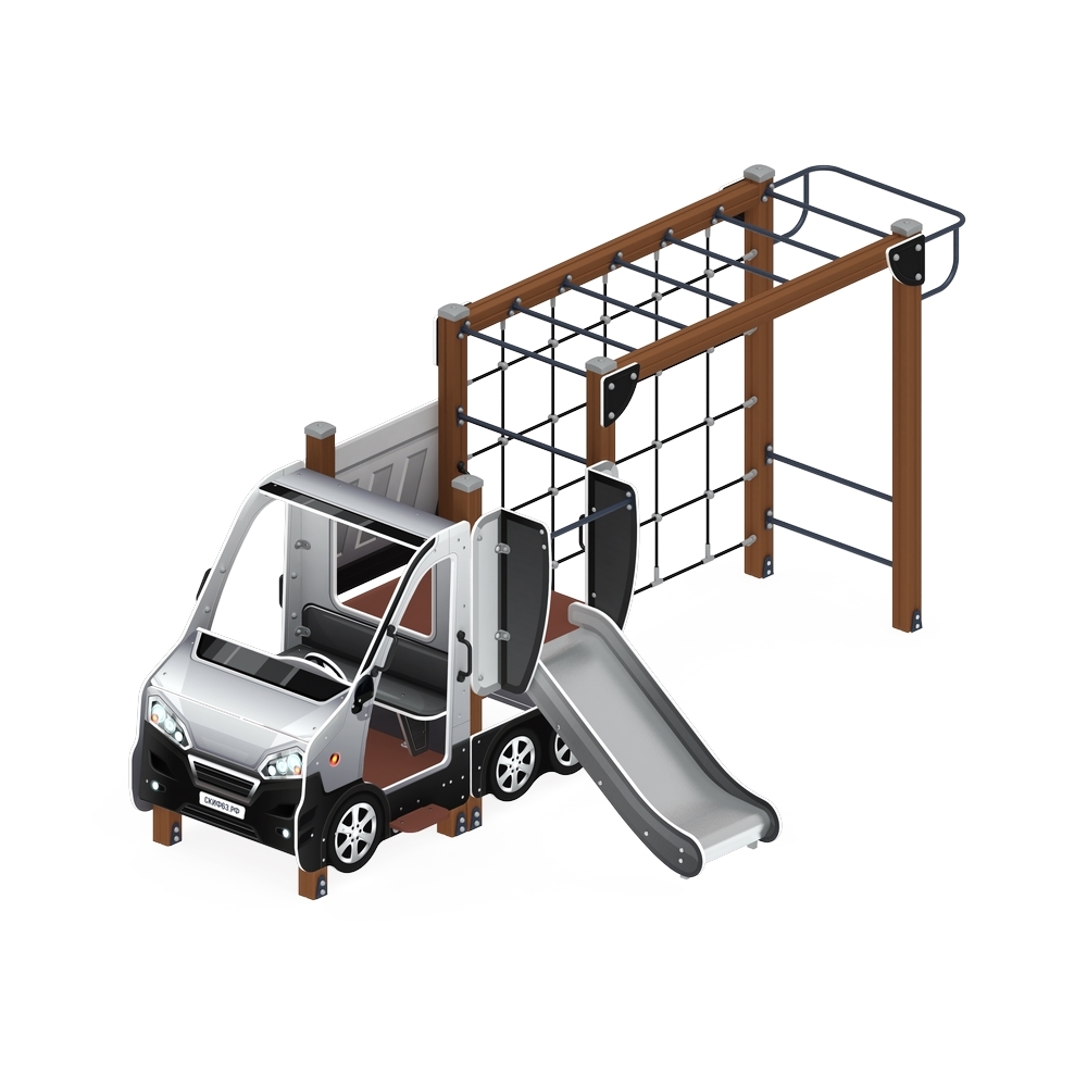 МАШИНКА С ГОРКОЙ тип 2 детский игровой комплекс ДИК 1.03.1.02-02 (H=750)