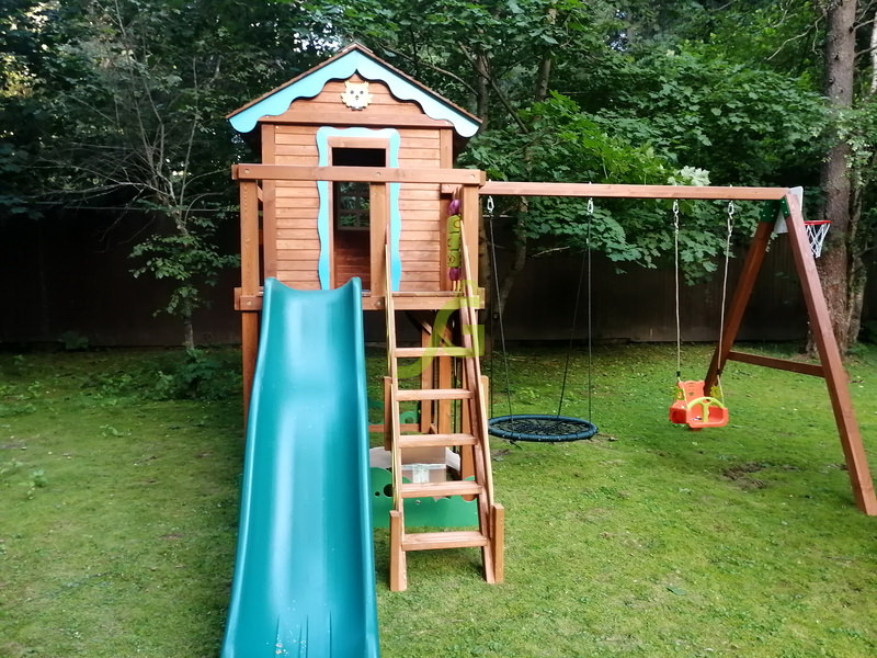 Детская деревянная площадка IgraGrad Домик 2 Совёнок