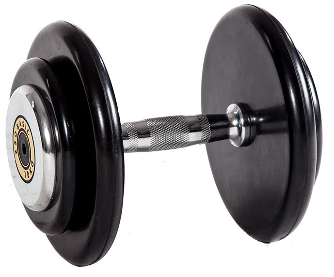 Гантельный ряд 27,5 кг - 50 кг (10 пар), шаг 2,5 кг, BASIC