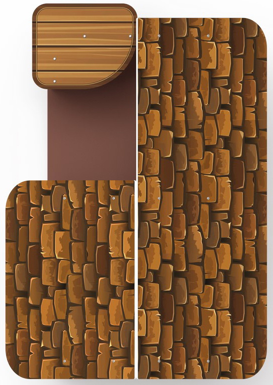 ДОМИК С ЧАСАМИ (Эко) для детской площадки МФ 10.01.09-02