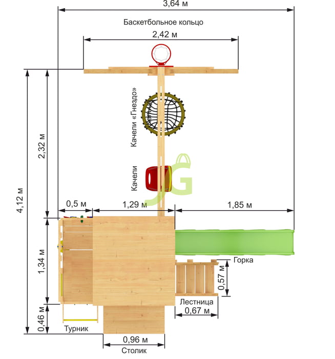 Детская площадка IgraGrad Крафт Pro 1