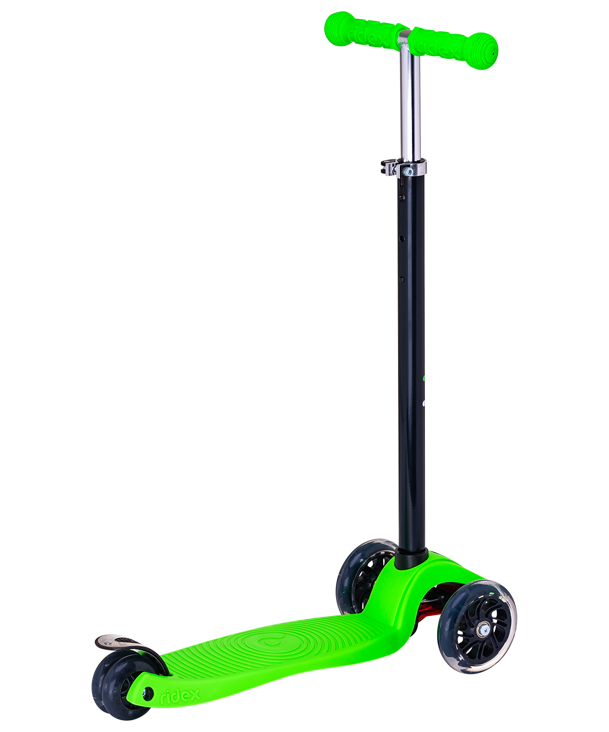 Самокат 3-колесный Snappy 3D, 120/80 мм, зеленый