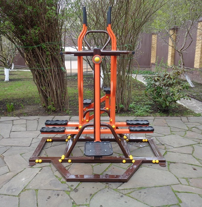 ТОС-0401 Маятник, Сведение и разведение ног, лыжный ход (мобильный уличный тренажерный комплекс)