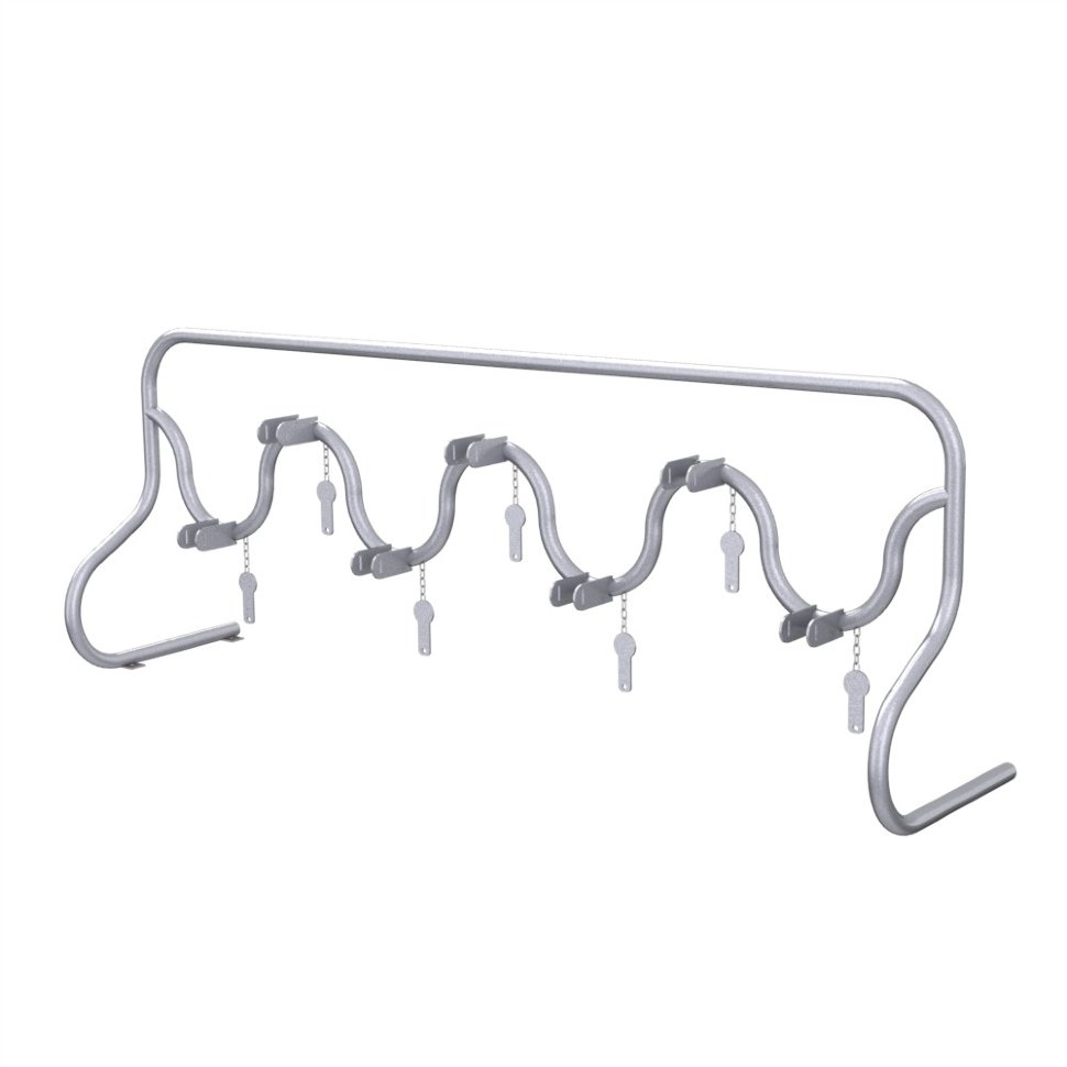 Парковка для самокатов Волна на 7 мест