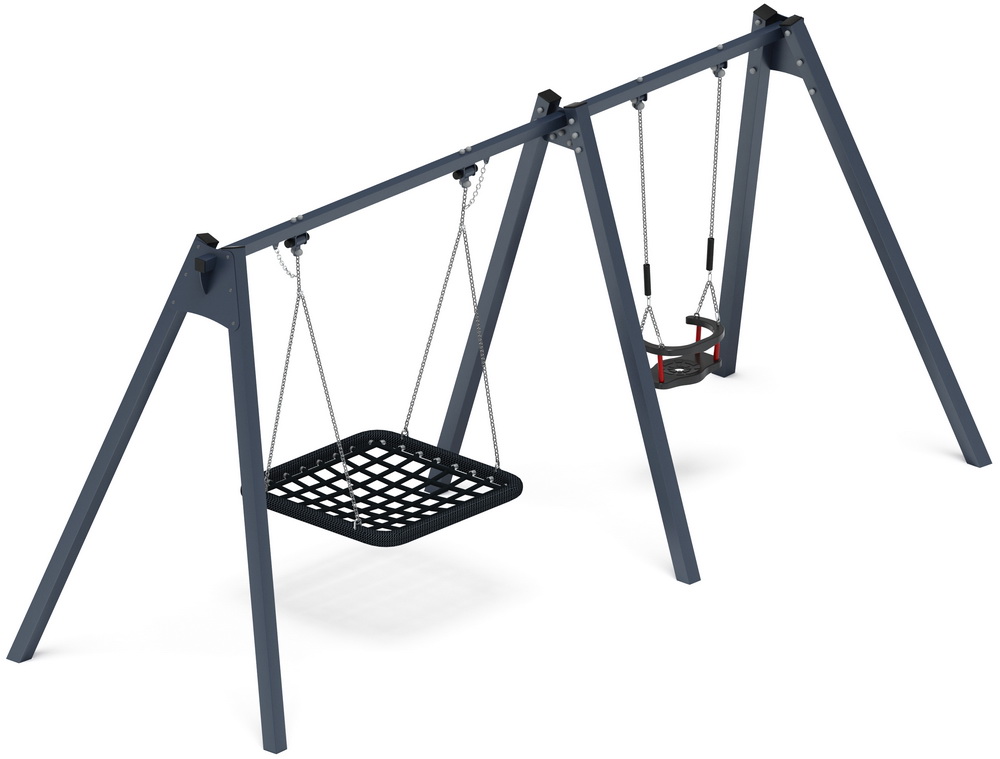 Качели М2 двойные ИО 12.М.06.01.01-01 (графит)