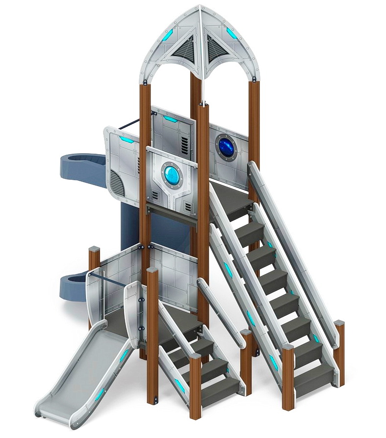 КОСМОПОРТ детский игровой комплекс ДИК 2.14.04-01 (H=750, H=2000)