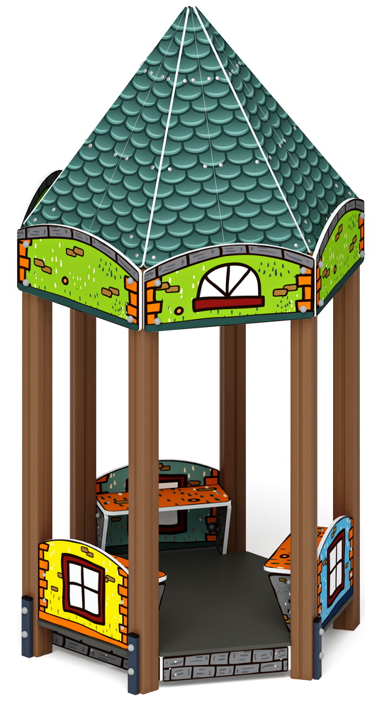 Домик КАРАНДАШ (город) для детской площадки МФ 10.26.01-02