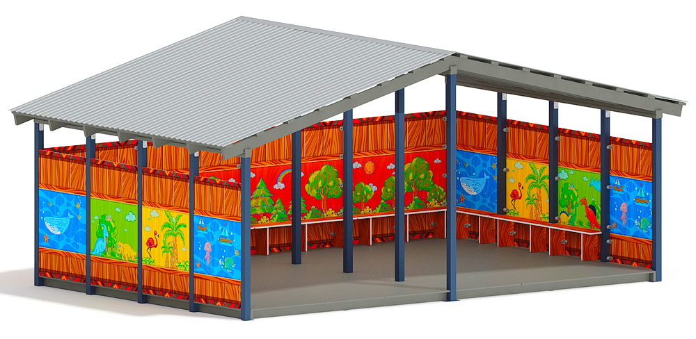 Теневой навес (Карандаши) МФ 70.6.4-09