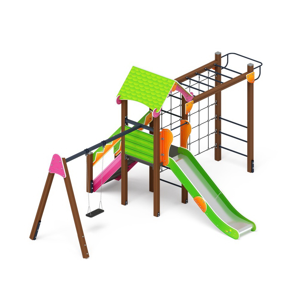 ЛУКОМОРЬЕ детский игровой комплекс ДИК 2.25.03-01.С (Н=1200)