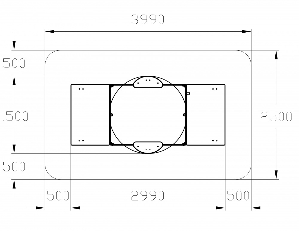 Песочница АЗБУКА с крышкой и грибком (крупная) ИО 5.01.10-05