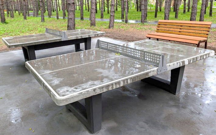 Стол теннисный уличный из бетона