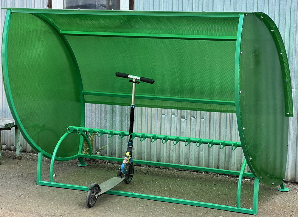 Крытая парковка для самокатов SP11 на 17 мест