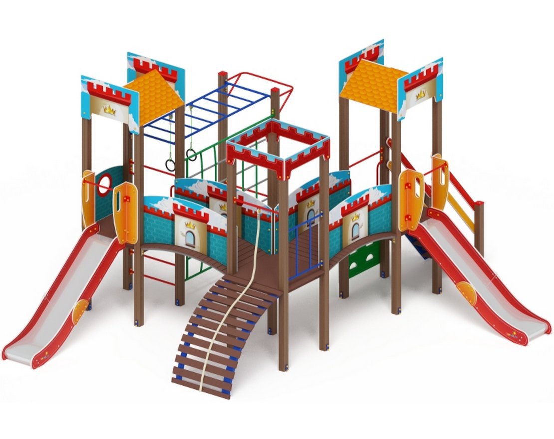 ЗАМОК детский игровой комплекс ДИК 2.18.02-01 (H=1200)