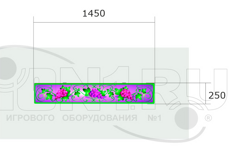 Ящик-скамья ZION для теневых навесов Фрукты