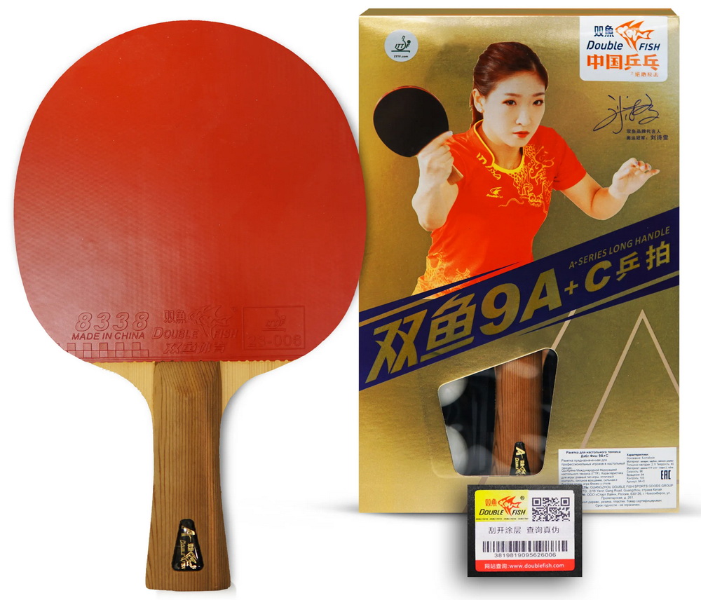 Ракетка для настольного тенниса DOUBLE FISH (9A+C серия)