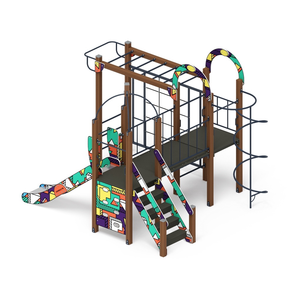 НАВИНА (Геометрия) детский игровой комплекс ДИК 2.09.04-02 (H=1200)