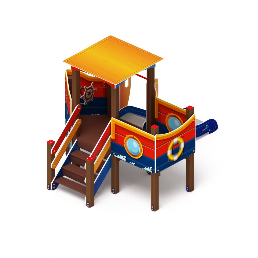 КАТЕРОК детский игровой комплекс ДИК 1.03.3.01 (H=750)