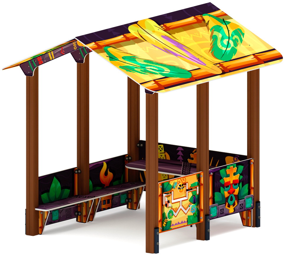 ДОМИК БОЛЬШОЙ 2 (Майя) для детской площадки МФ 10.01.08-03