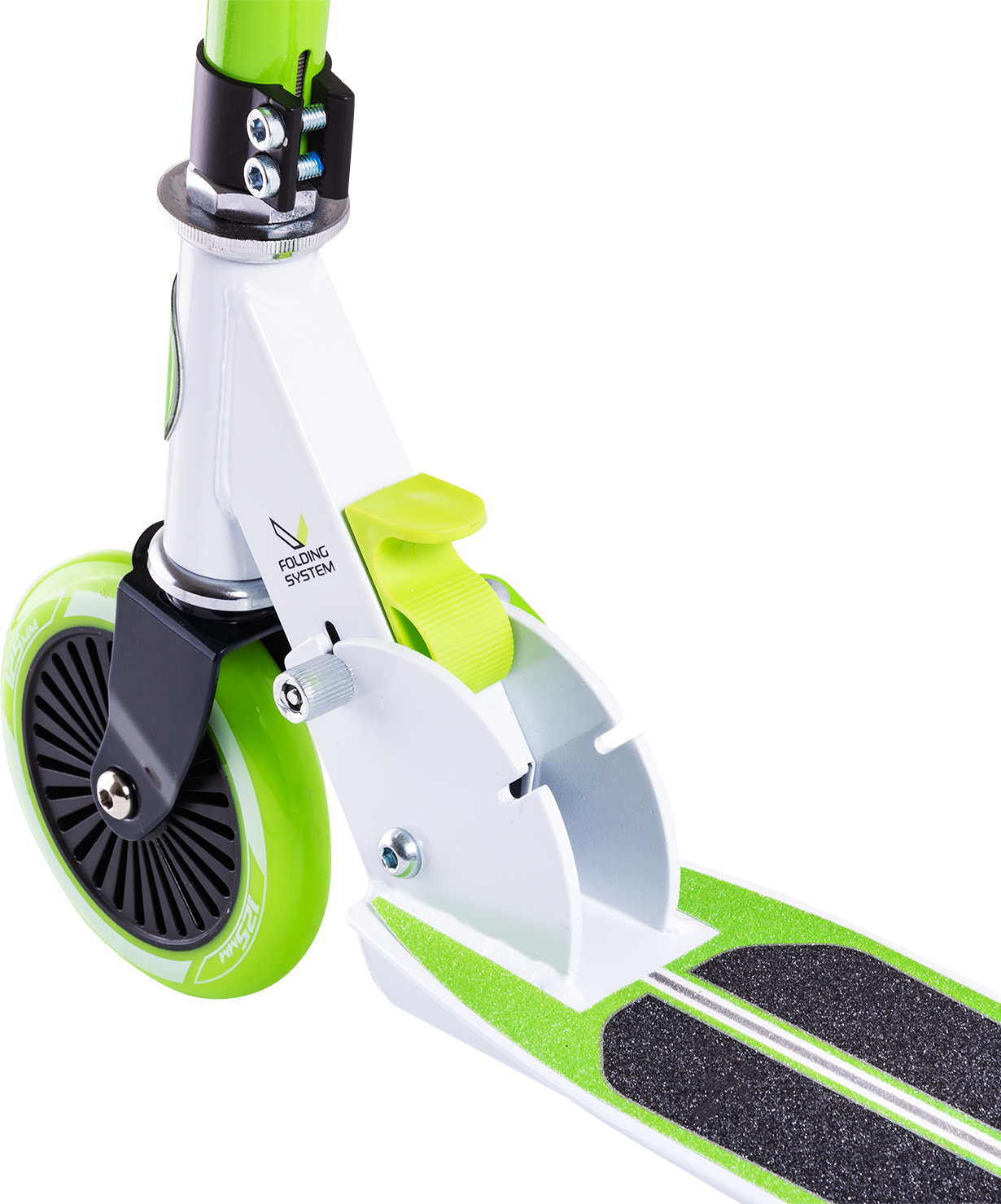 Самокат 2-колесный Rapid 125 мм, зеленый