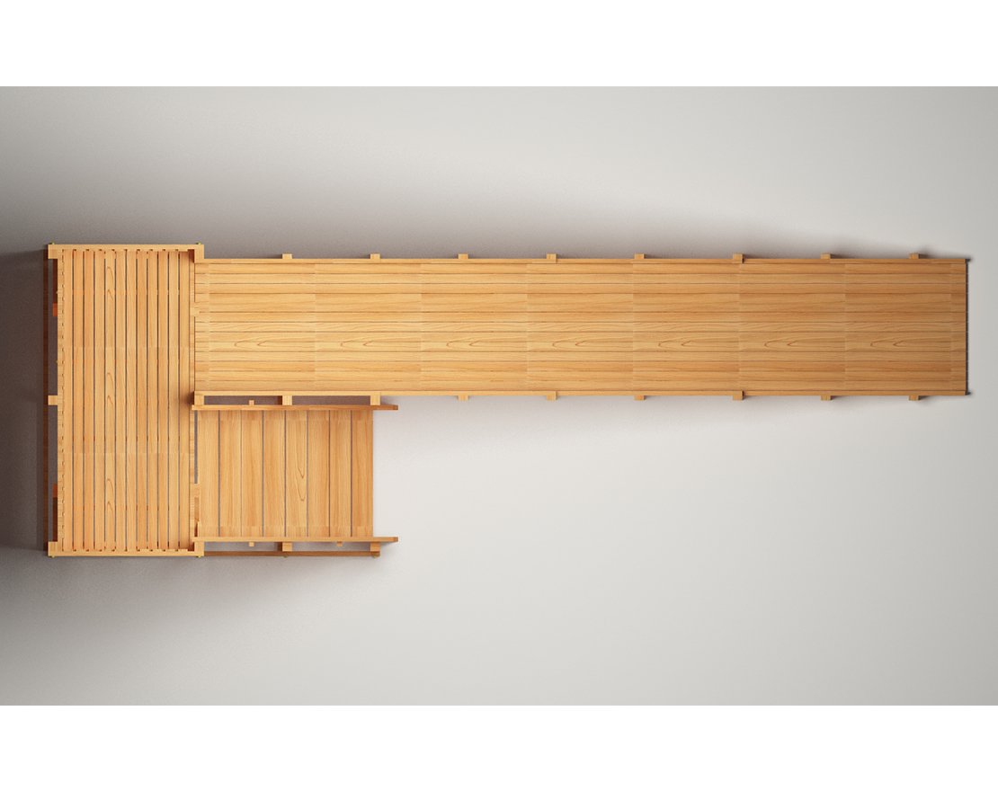 Зимняя горка ЗИМА WOOD-6 Савушка (скат 8 м)