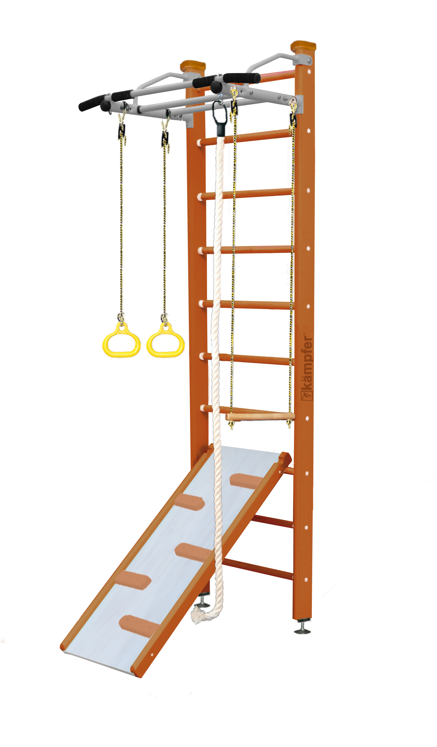 Шведская стенка Kampfer Ride Ceiling (№3 Классический Стандарт белый антик турник)