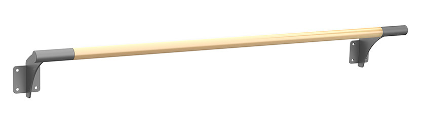 Станок хореографический PREMIUM пристенный, однорядный 1,5 м Бук