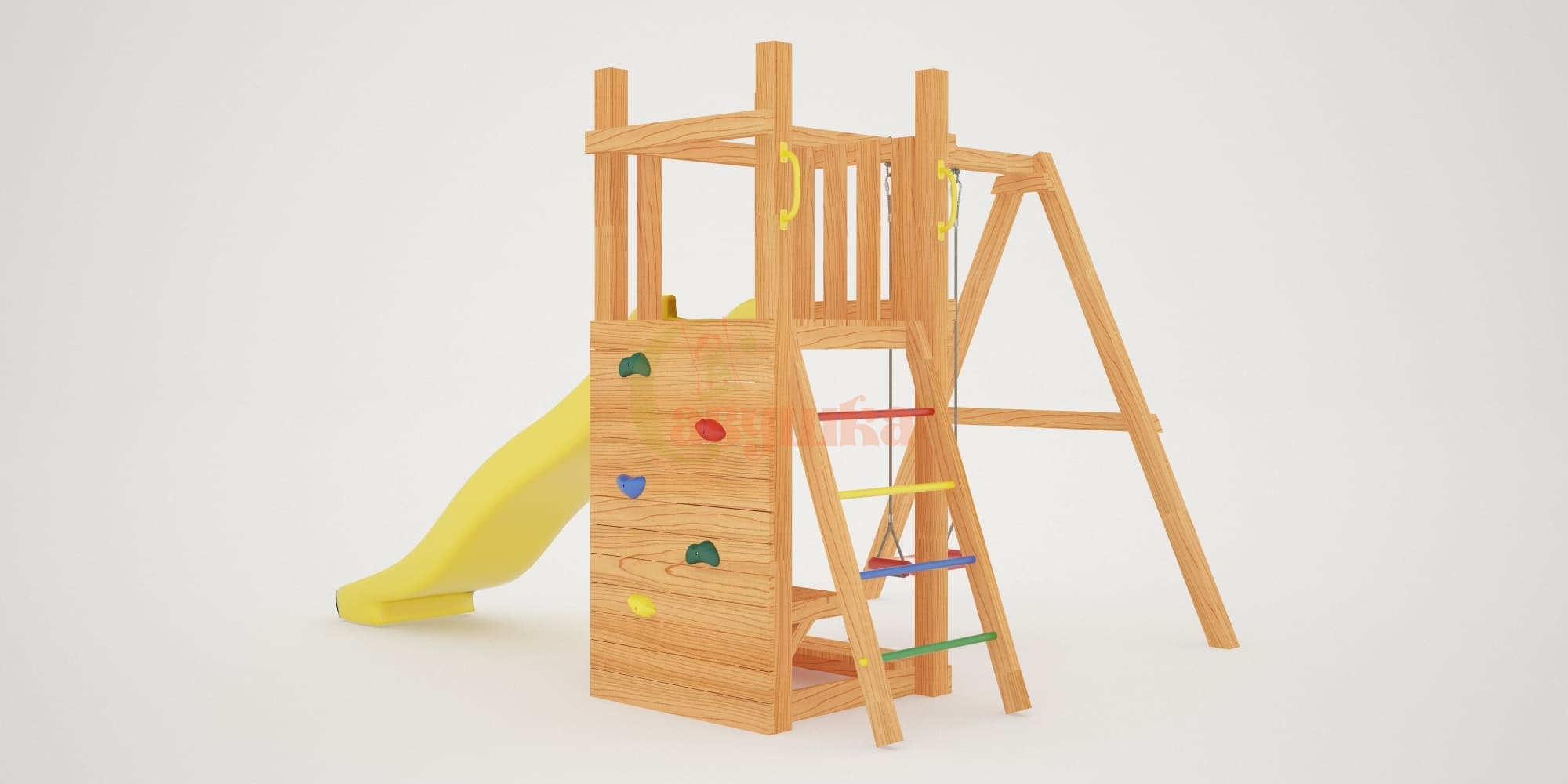 Детская площадка Савушка Мастер-6 с качелями