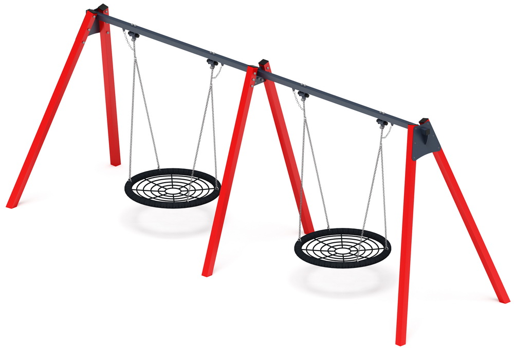 Качели-гнездо М2 двойные ИО 12.М.05.05.01-01 (красные)