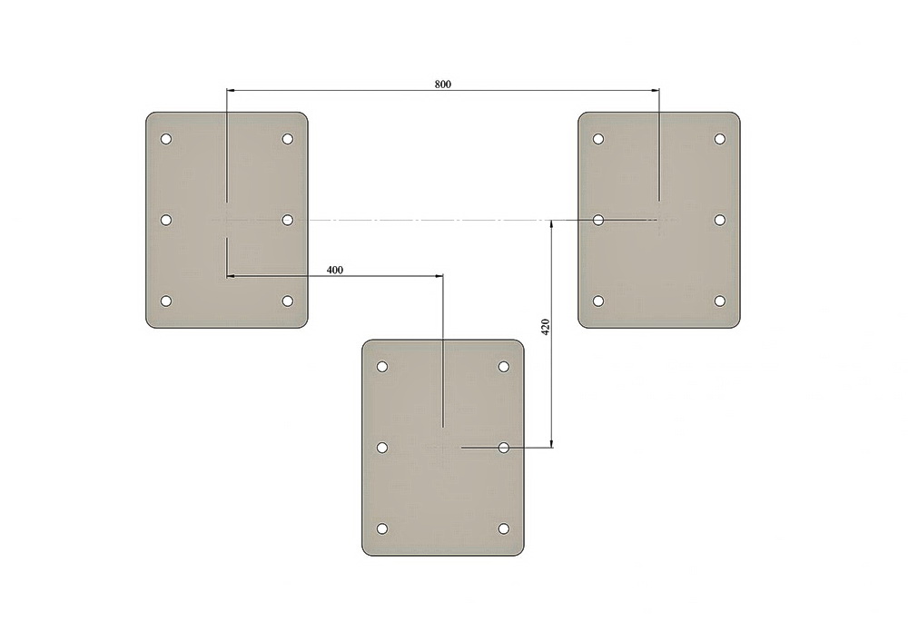 Тренажер уличный Жим от груди лежа YTX2