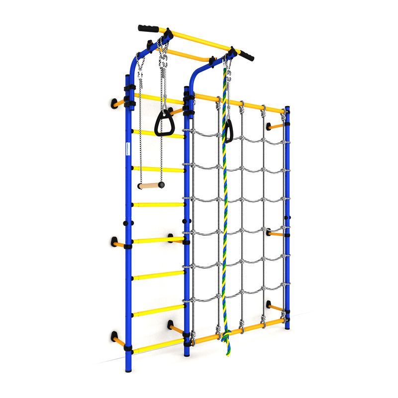 Детский спортивный комплекс ДСКМ "Карусель S3" (ДСКМ-3С-8.06.Г1.490.01-28) сине/жёлтый