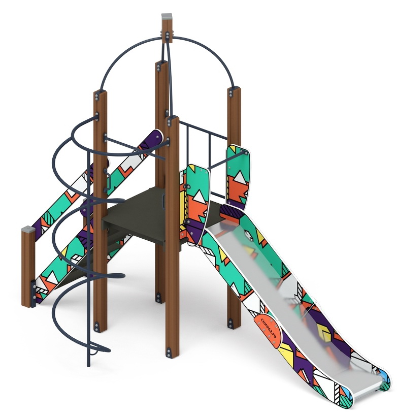 НАВИНА (Геометрия) детский игровой комплекс ДИК 2.09.01-02 (H=1200)