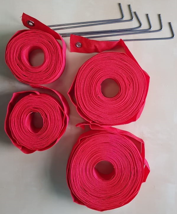 Разметка площадки для пляжного волейбола с колышками для крепления в грунт (03.3.300.1)