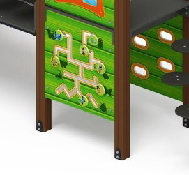 ЛУКОМОРЬЕ детский игровой комплекс ДИК 2.25.10-01 (H=1200)