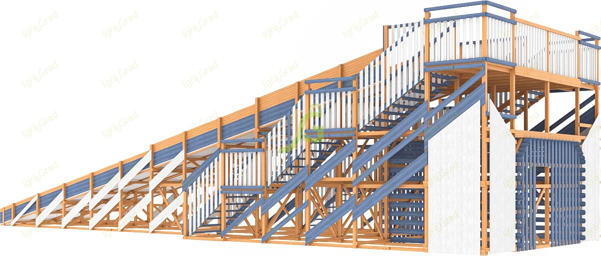 Зимняя горка IgraGrad Snow Fox, скат 18 м мод.2