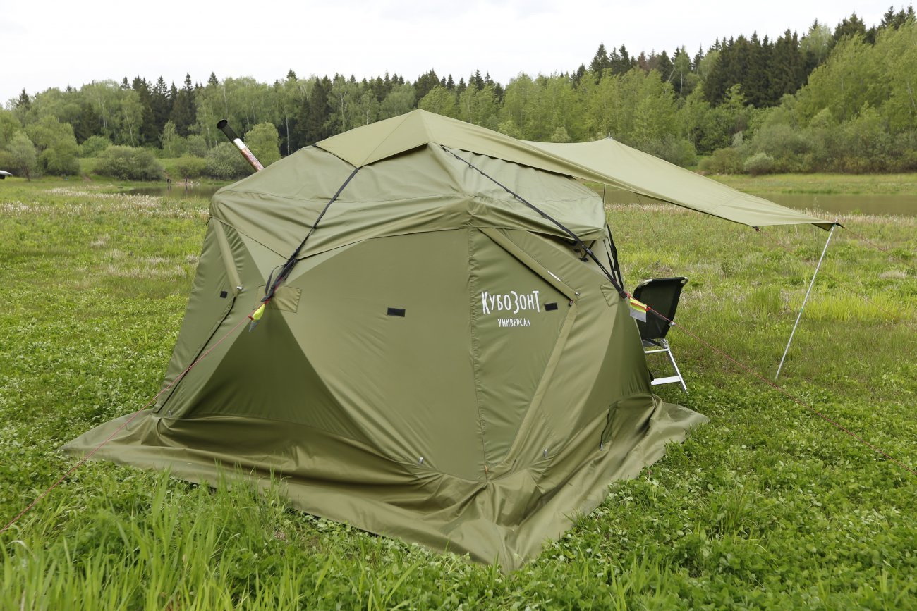 Козырек навесной ЛОТОС КубоЗонт 4 (в сборе со стойками) для палаток