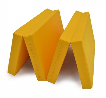 Мат № 5 (100 х 200 х 10) складной 3 сложения красно/жёлтый