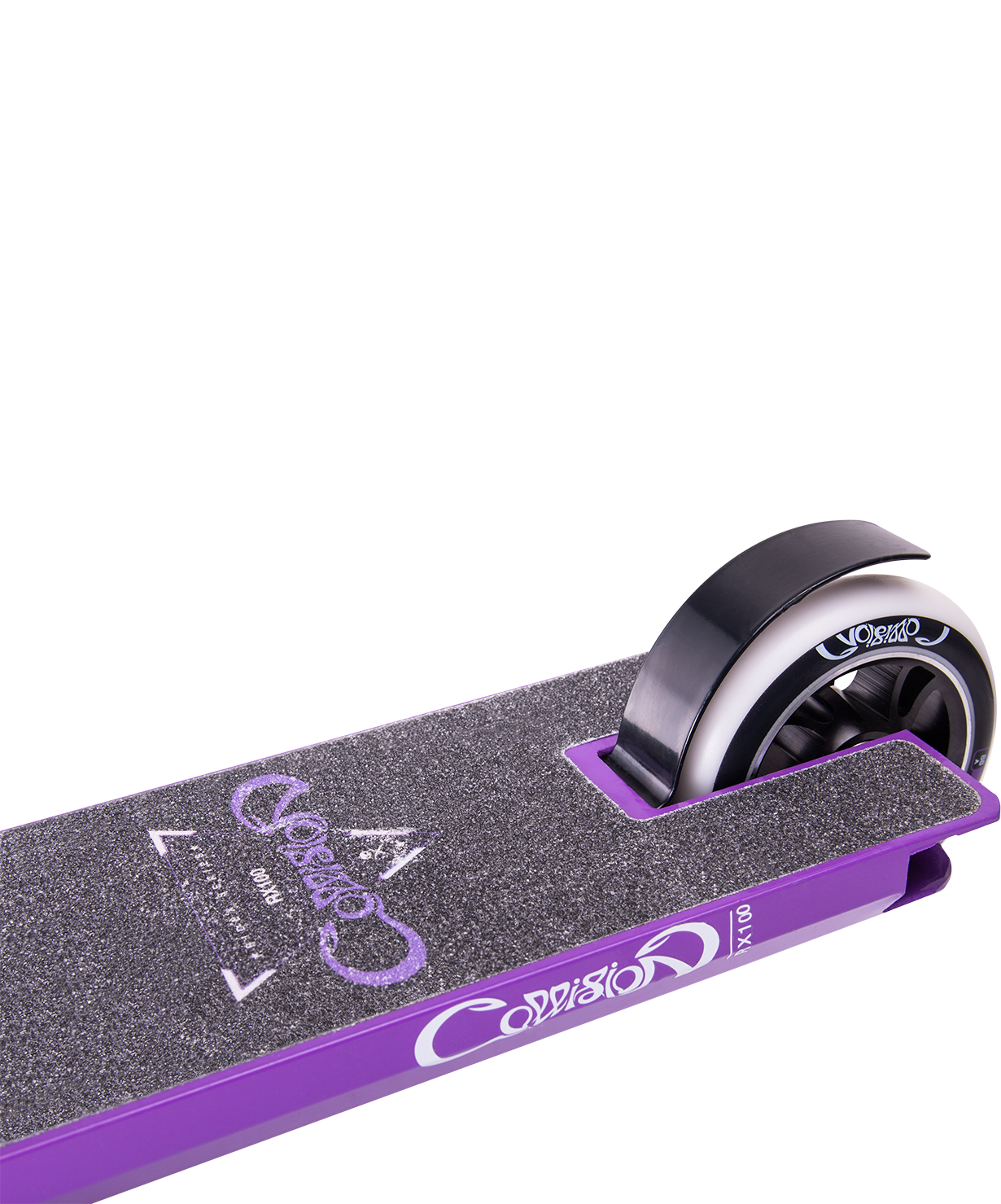 Самокат трюковый Collision purple 100 мм