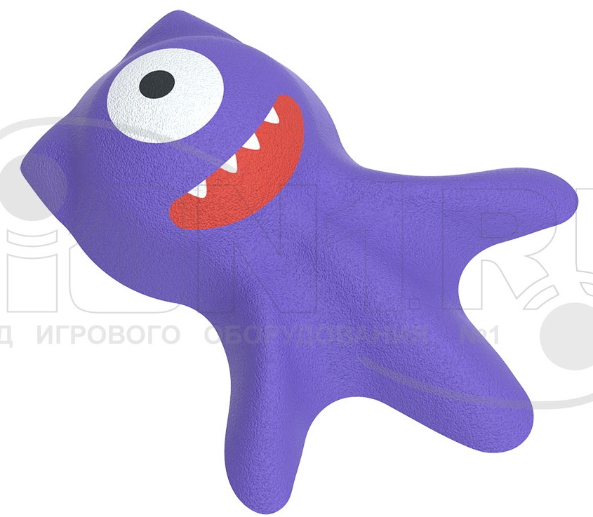 Резиновая 3D-фигура ZION Зубастик (для парков и детских площадок)