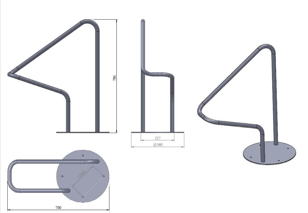 Велопарковка ВП03