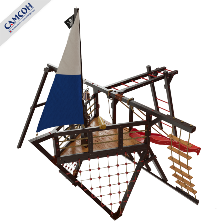Детская игровая деревянная площадка ФРЕГАТ Самсон