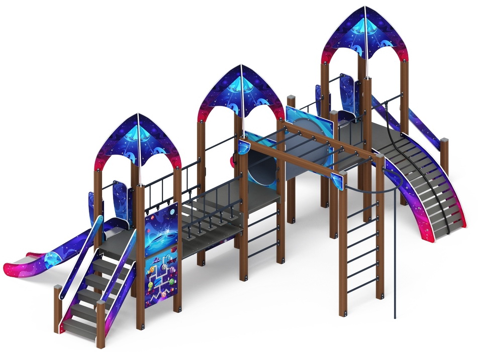 КОСМОПОРТ детский игровой комплекс ДИК 2.14.05-02 (H=1200)