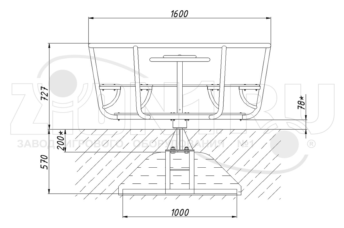 Карусель ZION Колокольчик (КР015)