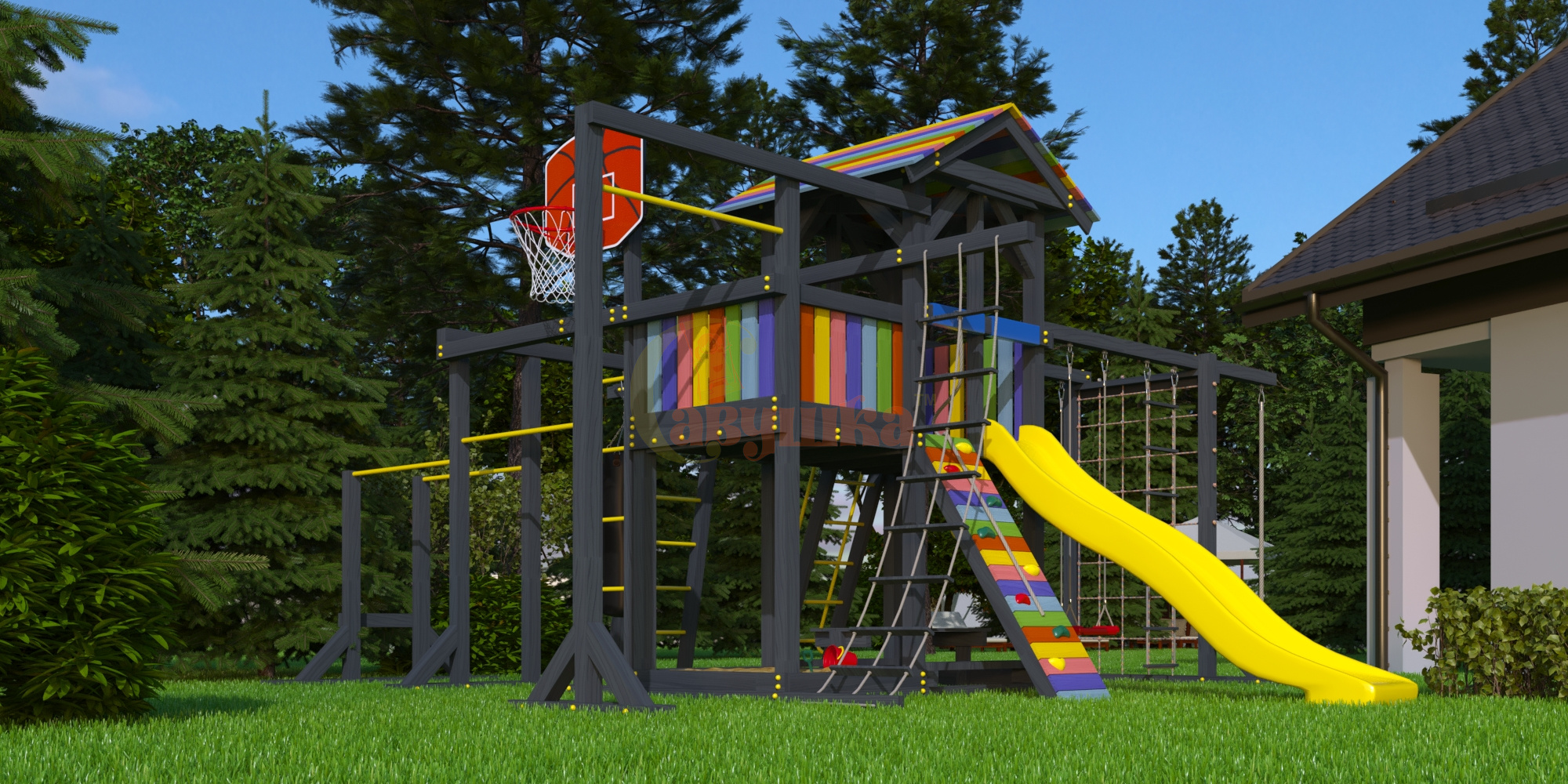 Детская площадка Савушка 2 (Black)