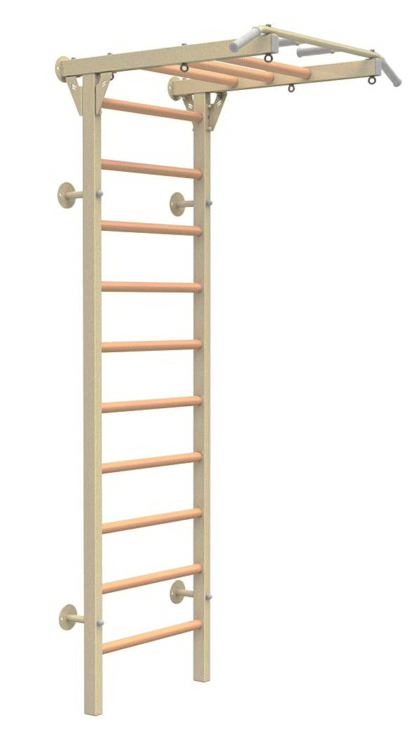 Шведская стенка ДСК - Рукоход, перекладины бук, черный