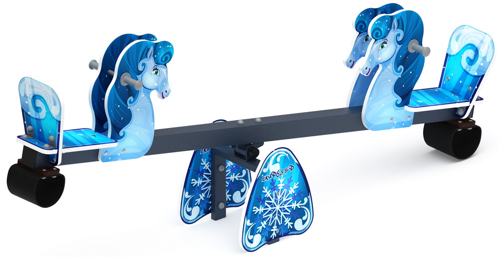 ЛОШАДКА качалка балансир (Снежная королева) ИО 21.М.01.05-П.04